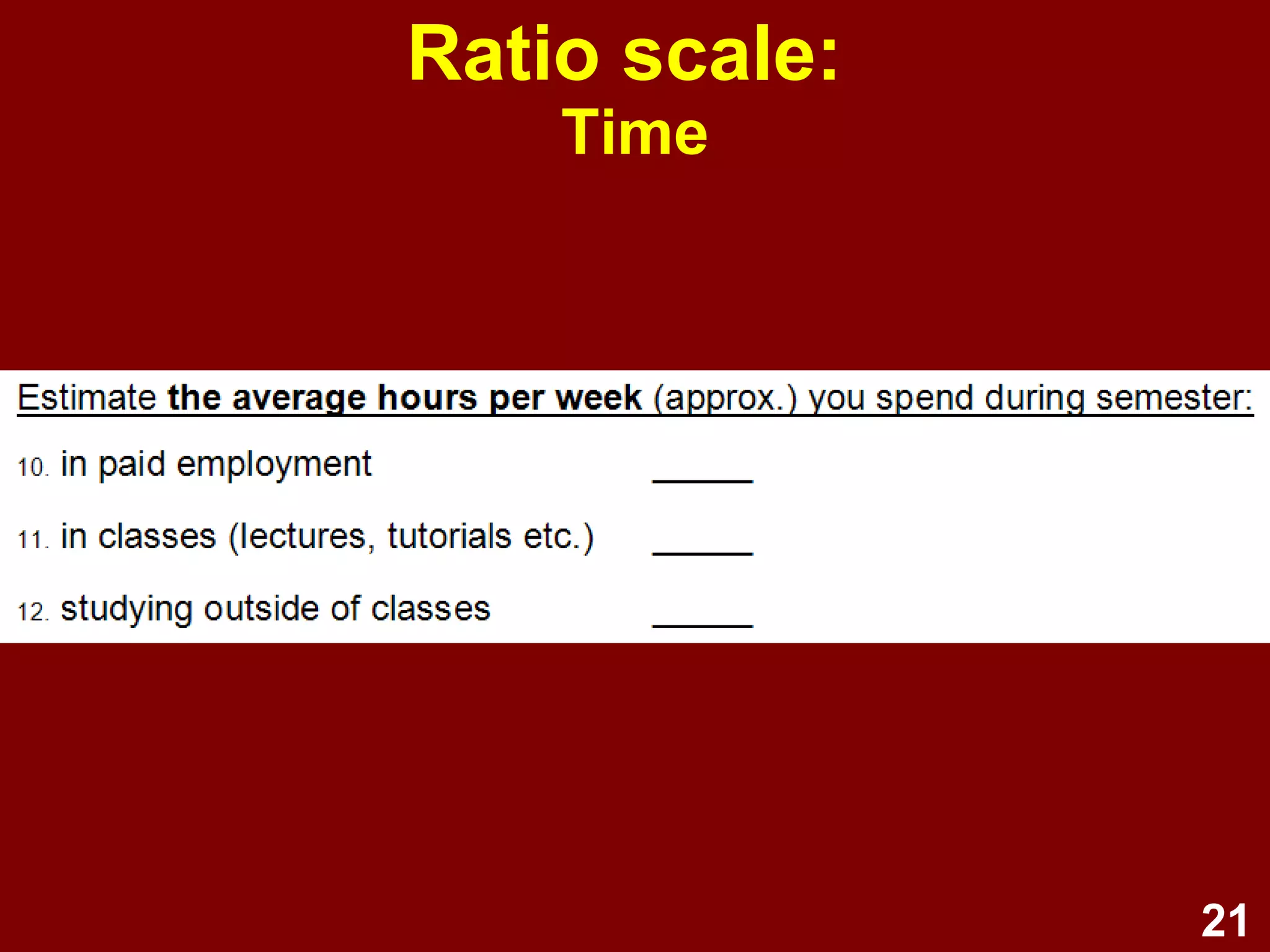 Discrete vs. continuous Discrete - - - - - - - - - - Continuous ___________ 