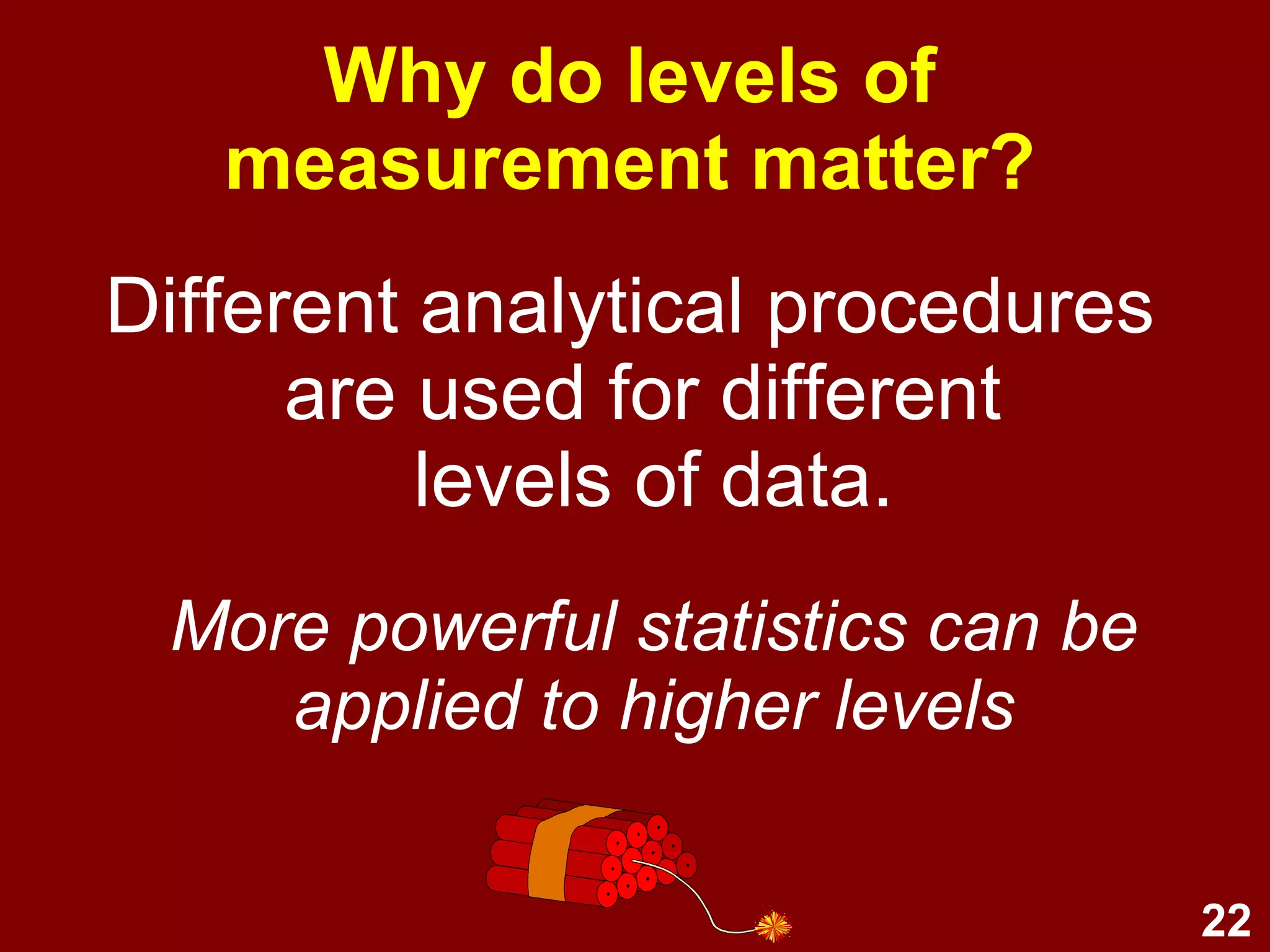 Each level has the properties of the preceding levels, plus something more! 