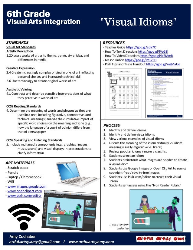 Visual Idioms Lesson Plan