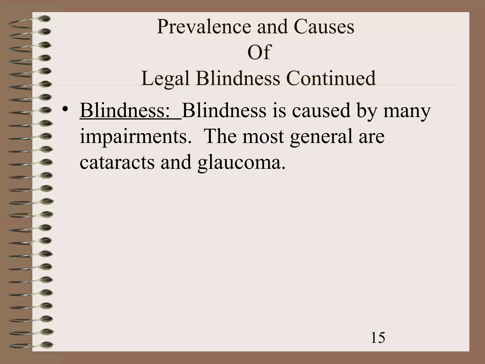 Visual impairments | PPT