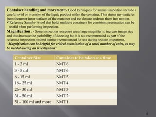 VISUAL INSPECTION ppt presentation good knowledge | PPTX