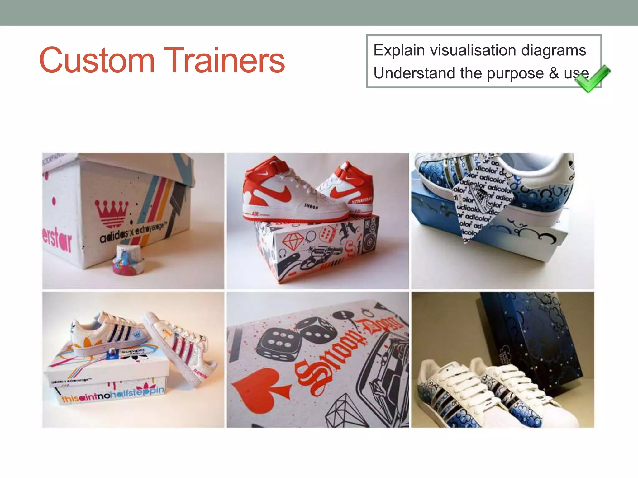 Custom Trainers Explain visualisation diagrams
Understand the purpose & use
 