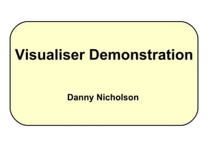 Visualiser Demonstration Danny Nicholson   