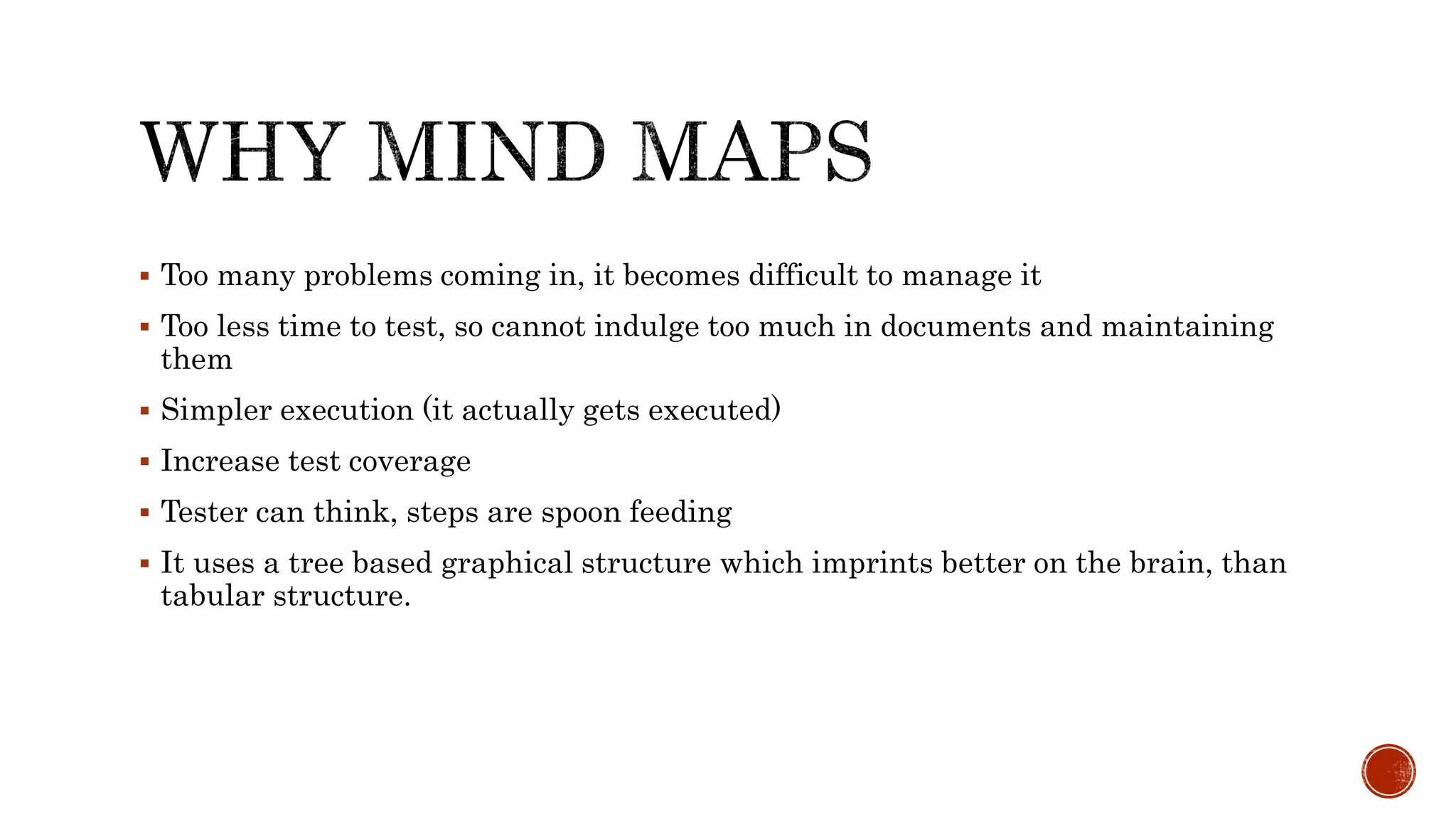 Visualise test scenarios using mind maps | PPTX