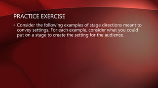 Visualising drama setting | PPT