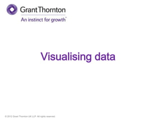 © 2012 Grant Thornton UK LLP. All rights reserved.
Visualising data
 