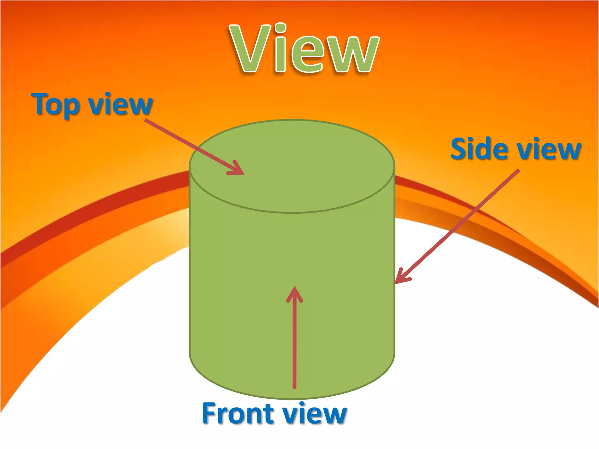 Top view
Front view
Side view
 