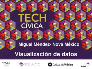 Visualización de datos
Miguel Méndez- Nova México
 