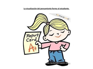 La visualización del pensamiento forma al estudiante.
 