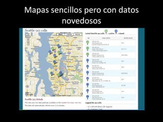 Mapas sencillos pero con datos novedosos