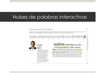 Nubes de palabras interactivas