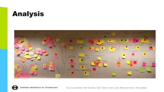 Analysis
Anna-Liisa Mattila, Petri Ihantola, Terhi Kilamo, Antti Luoto, Mikko Nurminen, Heli Väätäjä
 