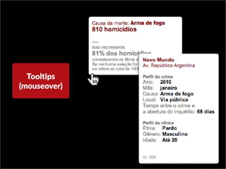 Tooltips
(mouseover)
 
