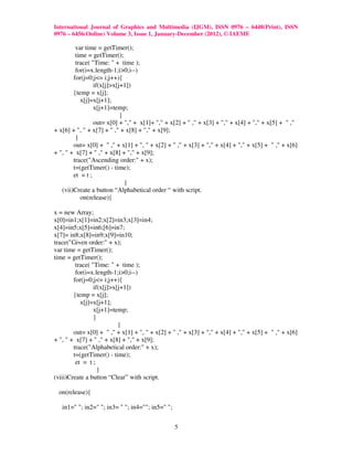 Visualization of sorting algorithms using flash | PDF
