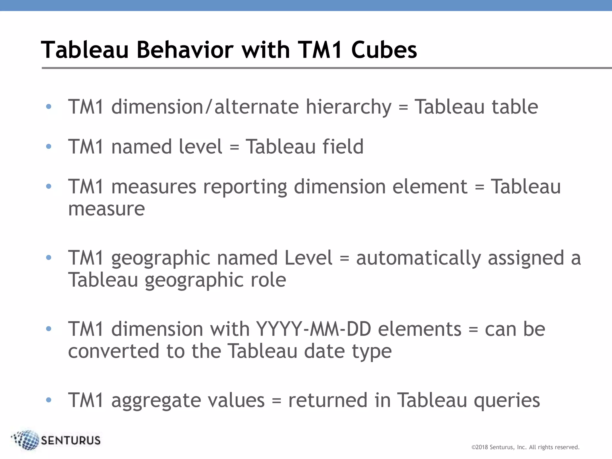 Visualize Your TM1 Data with Tableau | PPTX