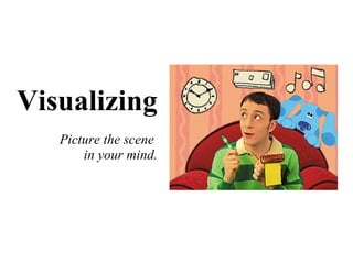 Visualizing Picture the scene  in your mind. 
