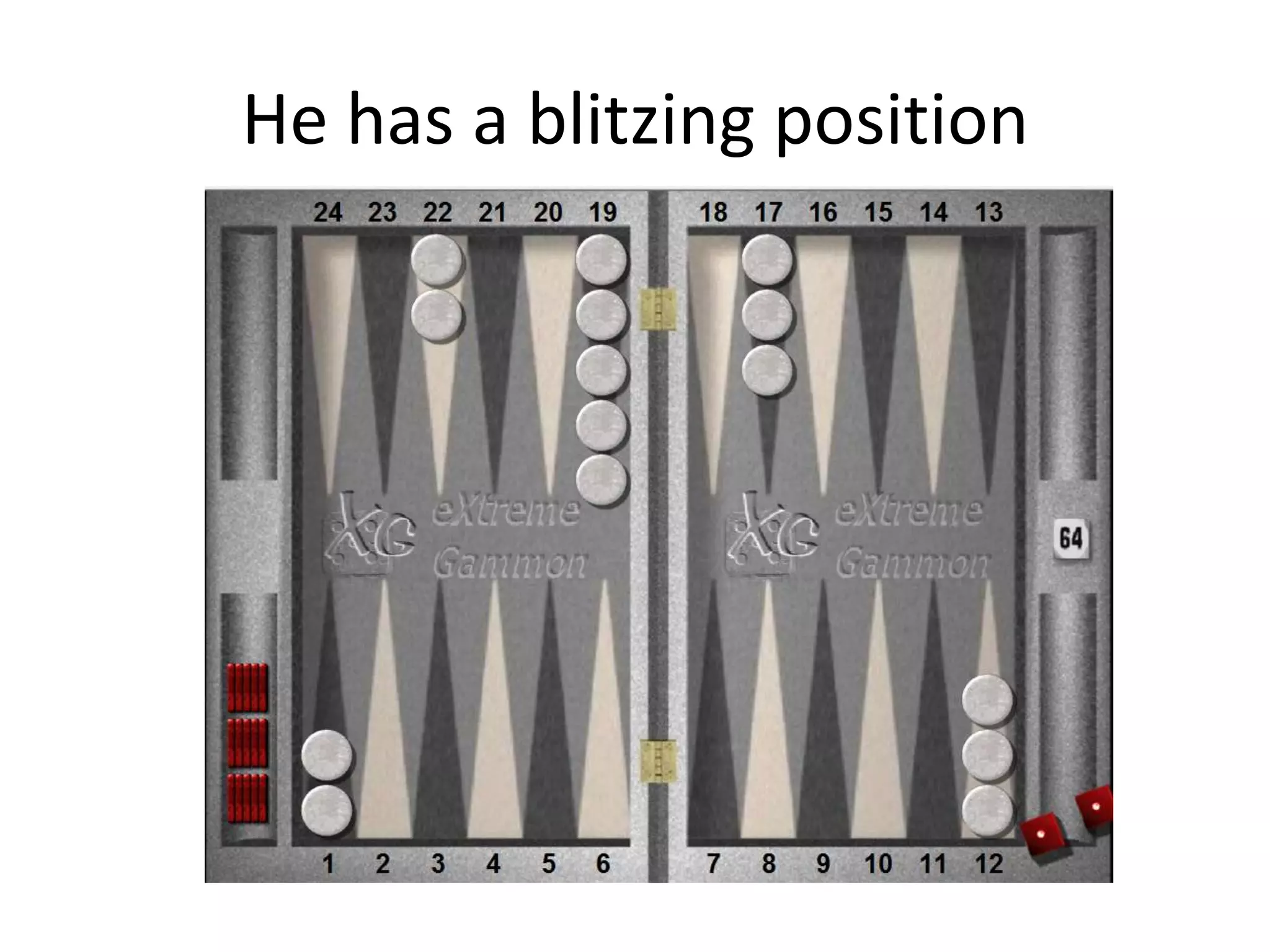 He has a blitzing position
 