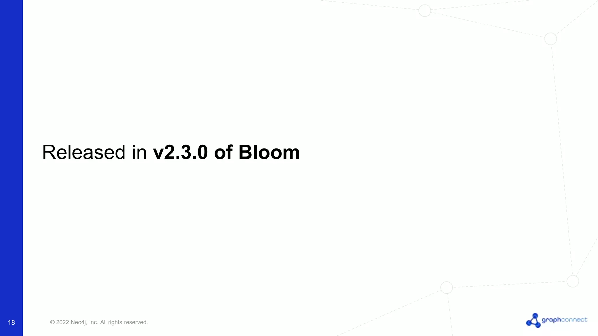 © 2022 Neo4j, Inc. All rights reserved.
Released in v2.3.0 of Bloom
18
 