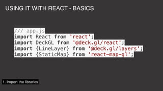 Visualizing large datasets with js using deckgl | PDF