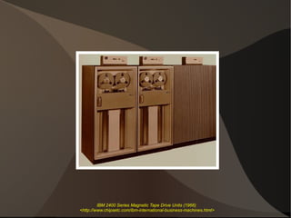 IBM 2400 Series Magnetic Tape Drive Units (1966)
<http://www.chipsetc.com/ibm-international-business-machines.html>
 