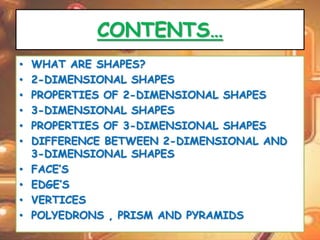 Visualizing solid shapes!!! | PPTX
