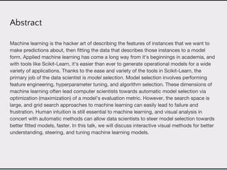 Visualizing the Model Selection Process | PDF