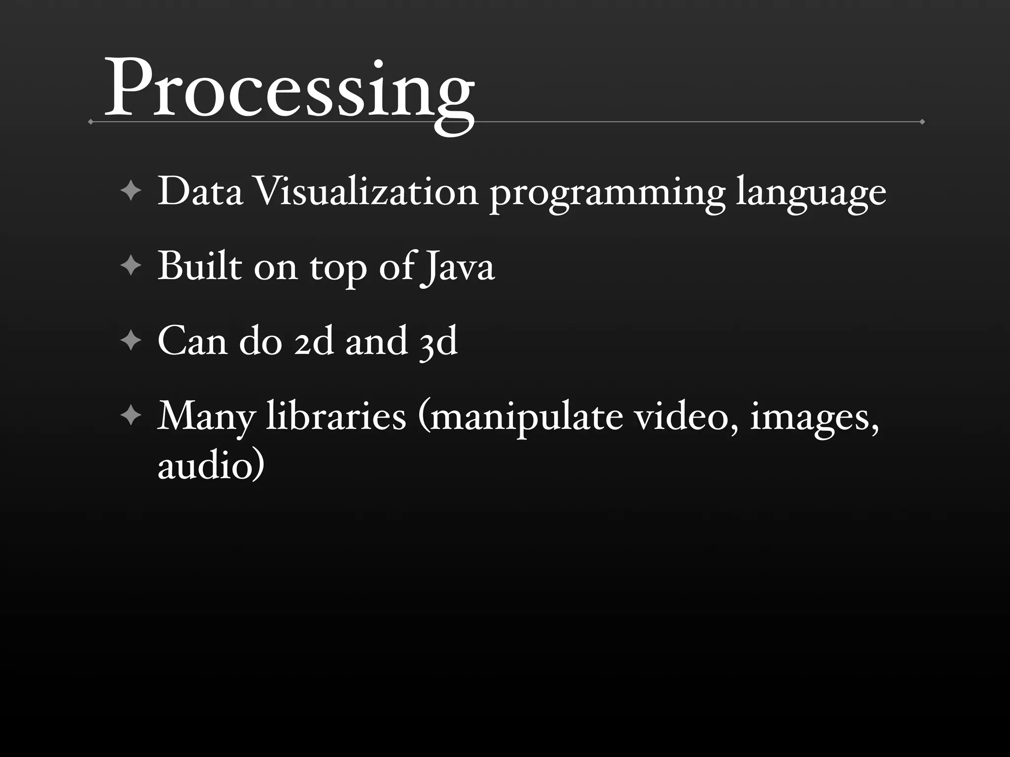 Building a Visualization Language