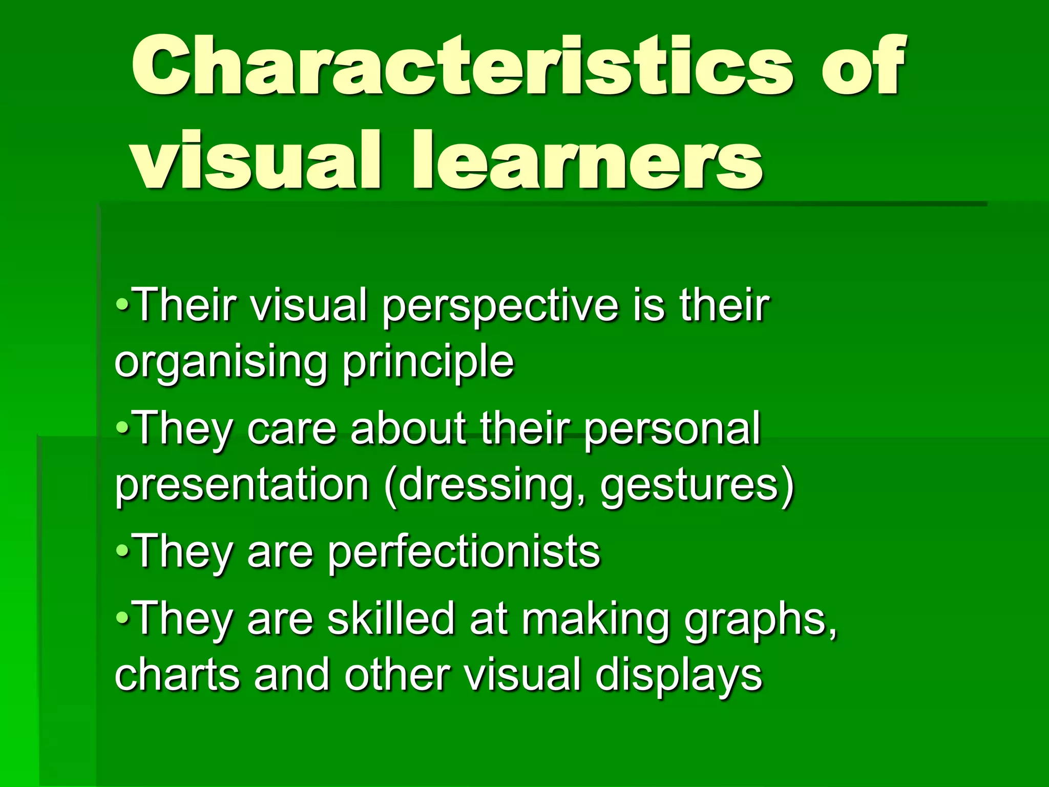 Visual learning | PDF