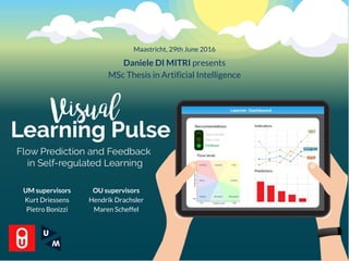 UM supervisors
Kurt Driessens
Pietro Bonizzi
OU supervisors
Hendrik Drachsler
Maren Scheffel
Maastricht, 29th June 2016
Da...