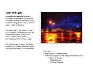 Perspective1 point perspective is characterized by its single vanishing point- hence the name, 1 point. Here, the two lines can be drawn on either side of the tree and eventually meet as the tree appears to get smaller as it approaches the “horizon line”Here, the horizon line and vanishing points are drawn in to meet at one point. 