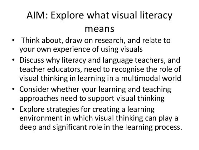 visual literacy visual literacy definitions