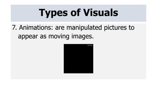 Visual literacy and types of visuals in the classroom | PPT