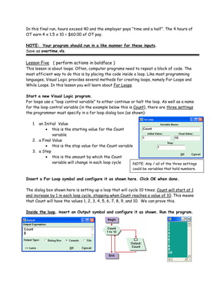 Visual Logic User Guide | PDF