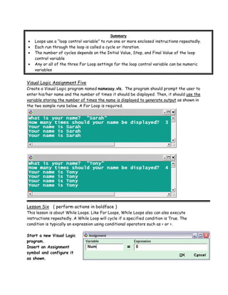 Visual Logic User Guide | PDF