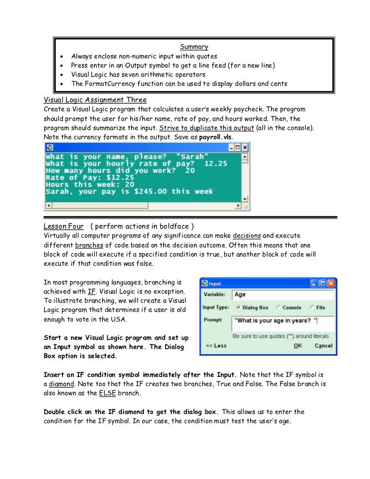Visual Logic User Guide