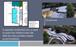 Life skills house

A separate residential unit, is used
to teach the children basic life
skills but also provides respite
accommodation.

 