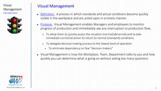 Shop Floor Visual Management - November 2016 | PPTX