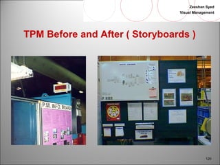 Zeeshan Syed 
Visual Management 
120 
TPM Before and After ( Storyboards ) 
 