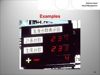 Zeeshan Syed 
Visual Management 
184 
Examples 
 