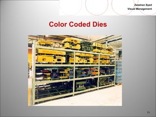 Zeeshan Syed 
Visual Management 
71 
Color Coded Dies 
 