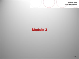 Zeeshan Syed 
Visual Management 
88 
Module 3 
 