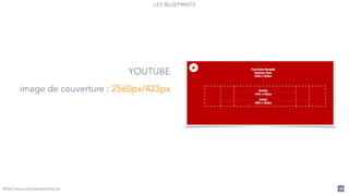 LES BLUEPRINTS
38
YOUTUBE
!
image de couverture : 2560px/423px
@http://www.onlinesocialmedia.net
 