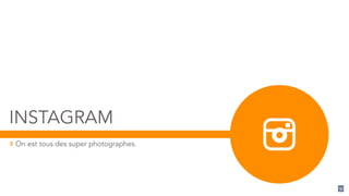 INSTAGRAM
# On est tous des super photographes.
51
 