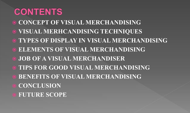Visual merchandising | PPT