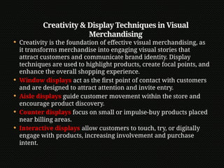 Effectiveness Visual Merchandising Module visual merchandising ppt for fashion comunocation | PPTX