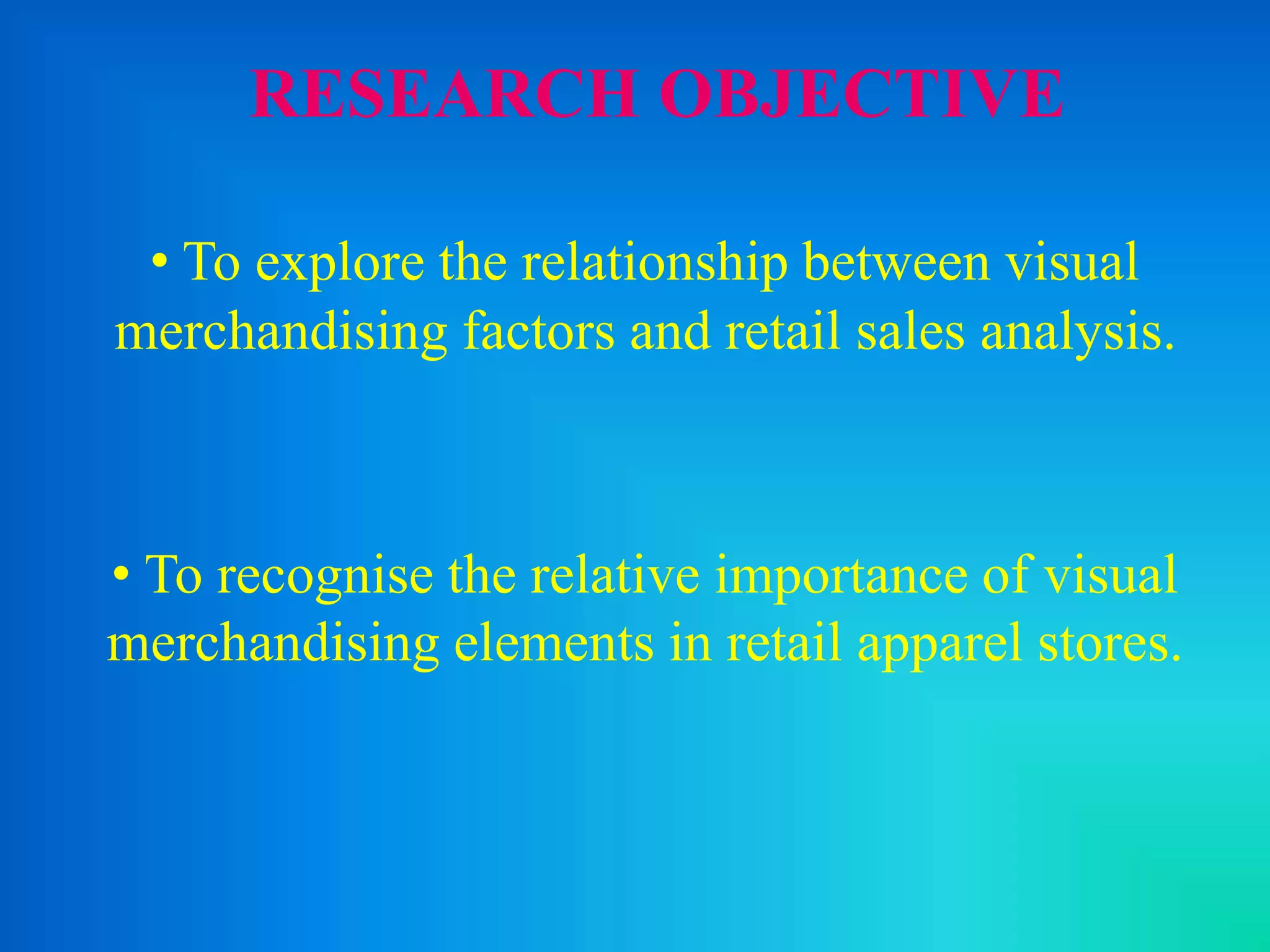 Visual Merchandising Analysis Visual merchandising & sales analysis in reliance | PPTX