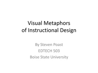 Visual Metaphorsof Instructional Design By Steven Poast EDTECH 503  Boise State University 