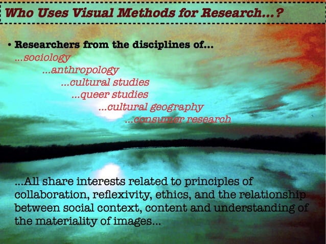 Visual Methods in Qualitative Research | ODP