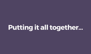 Putting it all together…
 