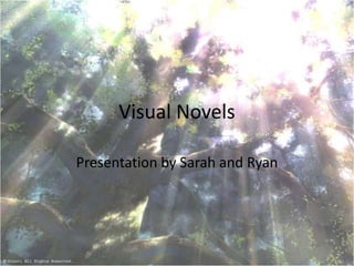 Visual Novels,[object Object],Presentation by Sarah and Ryan,[object Object]